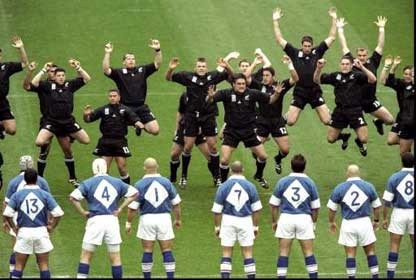 rugby: l'haka contro l'Italia